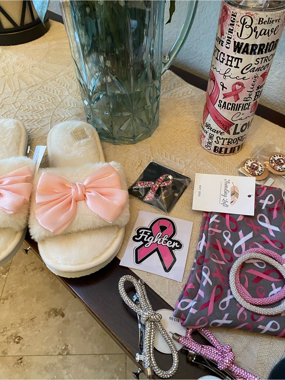 Bundle of Breast Cancer Awareness Goodies.
